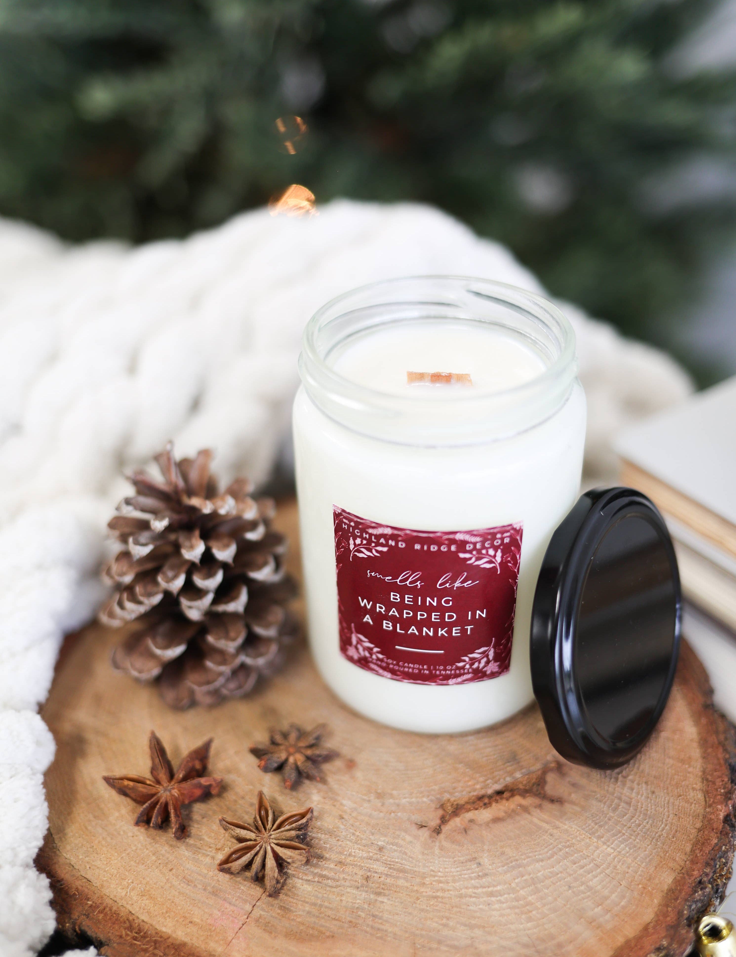 Being Wrapped in a Blanket Candle