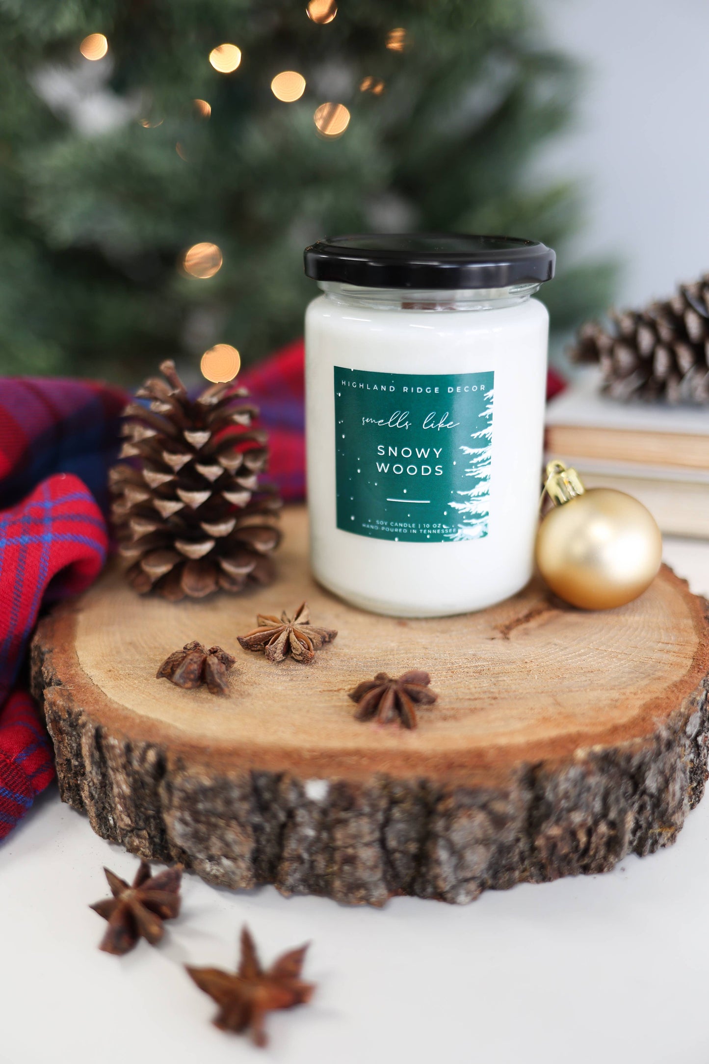 Snowy Woods Christmas Candle