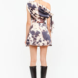 The Natasha Cow-Print Mini Dress