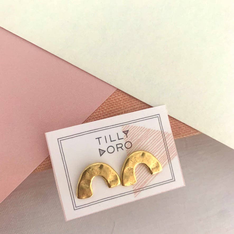 Arc Stud Earrings