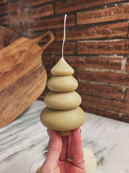 Natural Beeswax Tree Candle