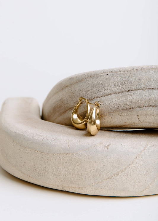 Drop Hoop — Gold