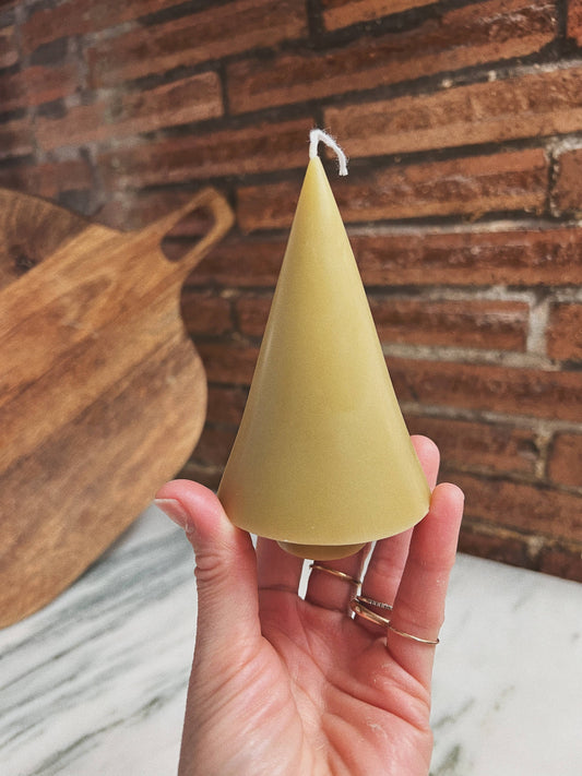 Beeswax Cone Candle