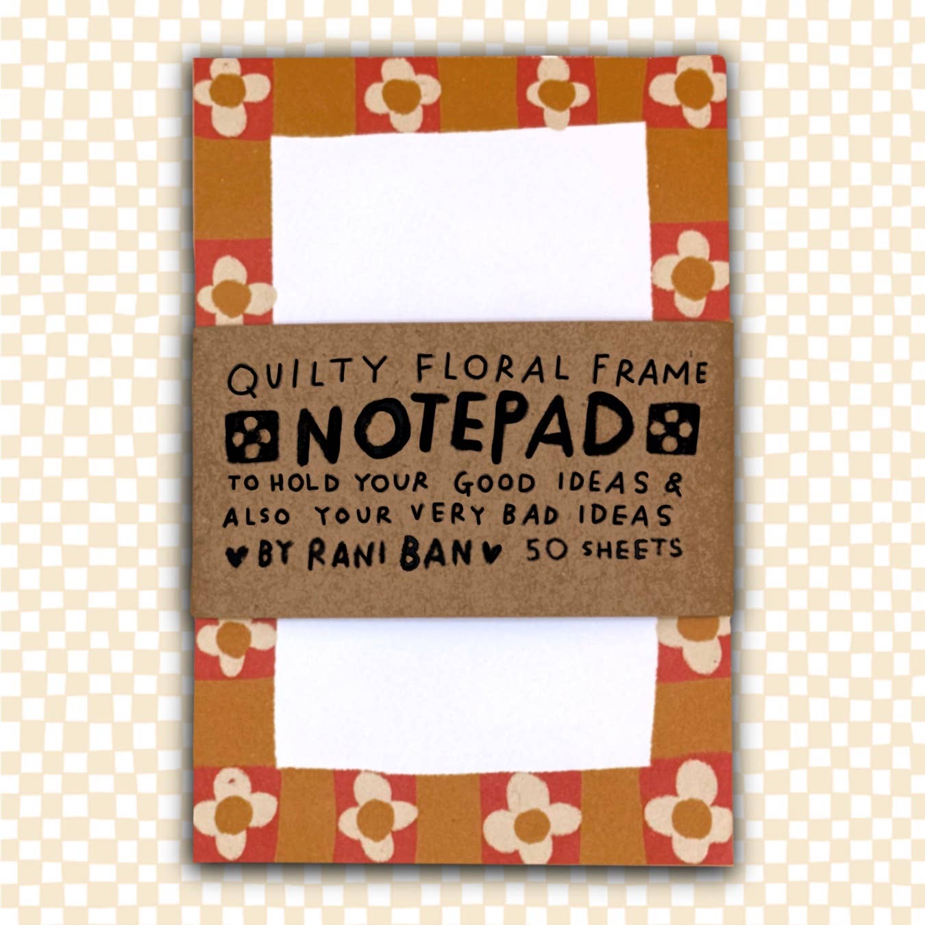Quilty Floral Notepad