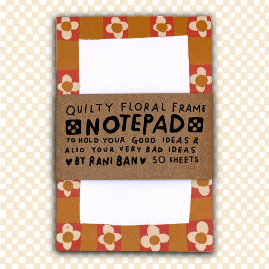 Quilty Floral Notepad