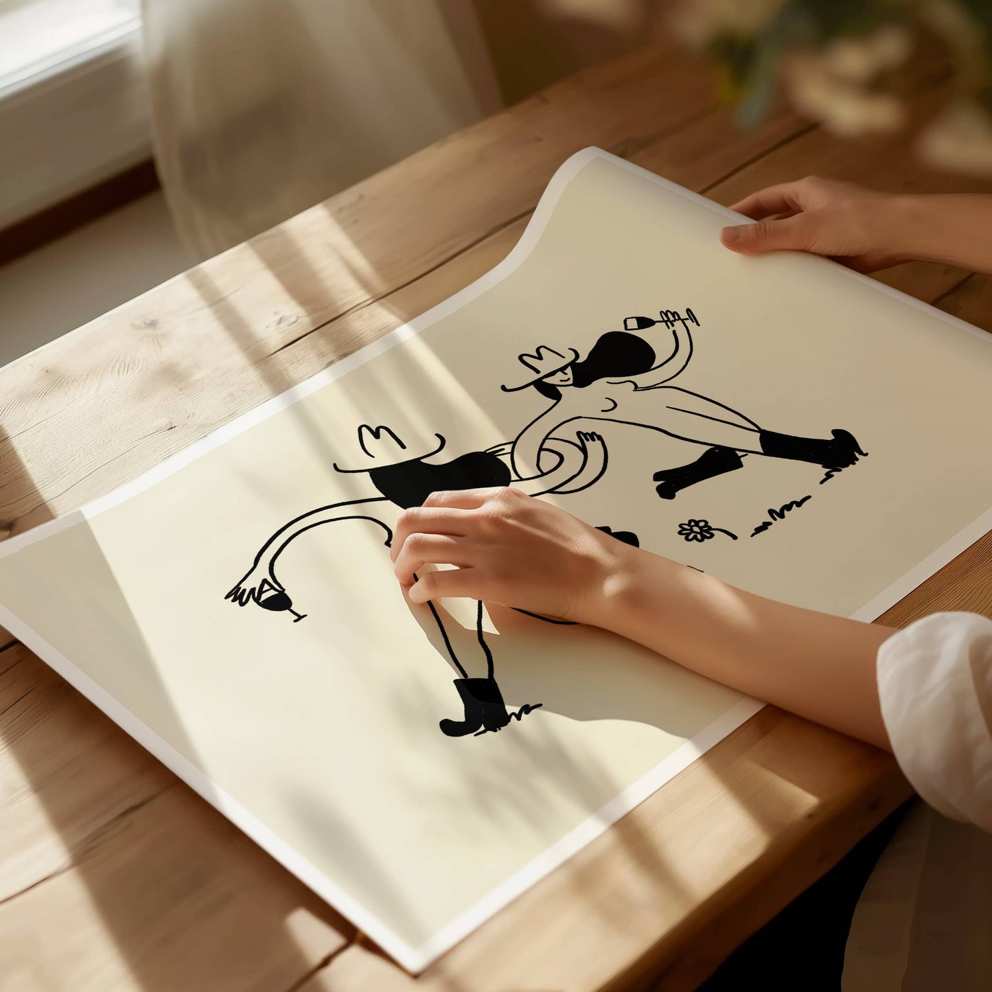 Frolicking Cowgirls Print | 5x7