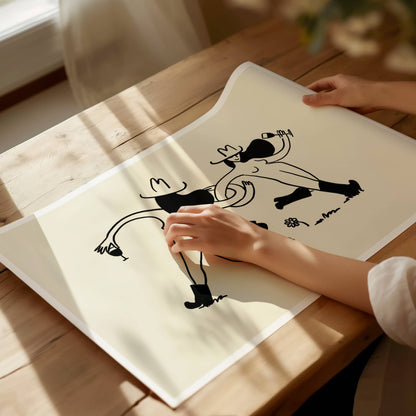 Frolicking Cowgirls Print | 5x7