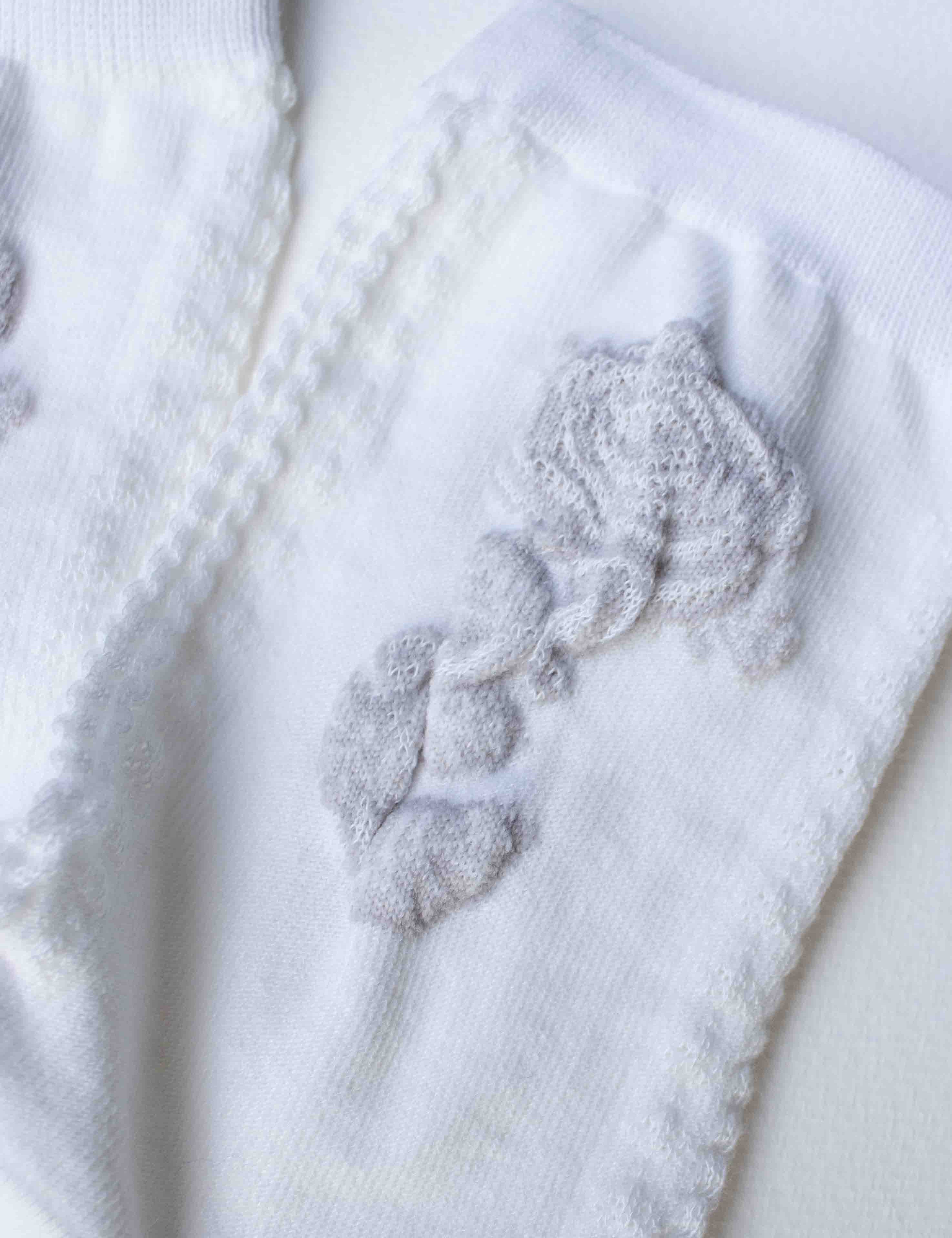 The Embroidered Rose Crew Sock