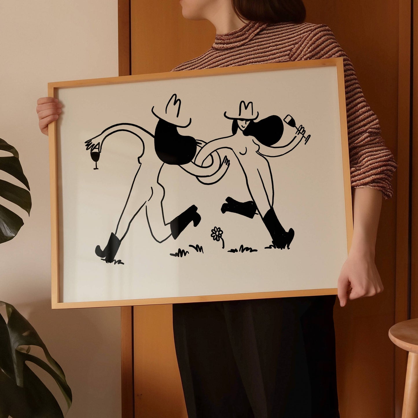Frolicking Cowgirls Print | 5x7