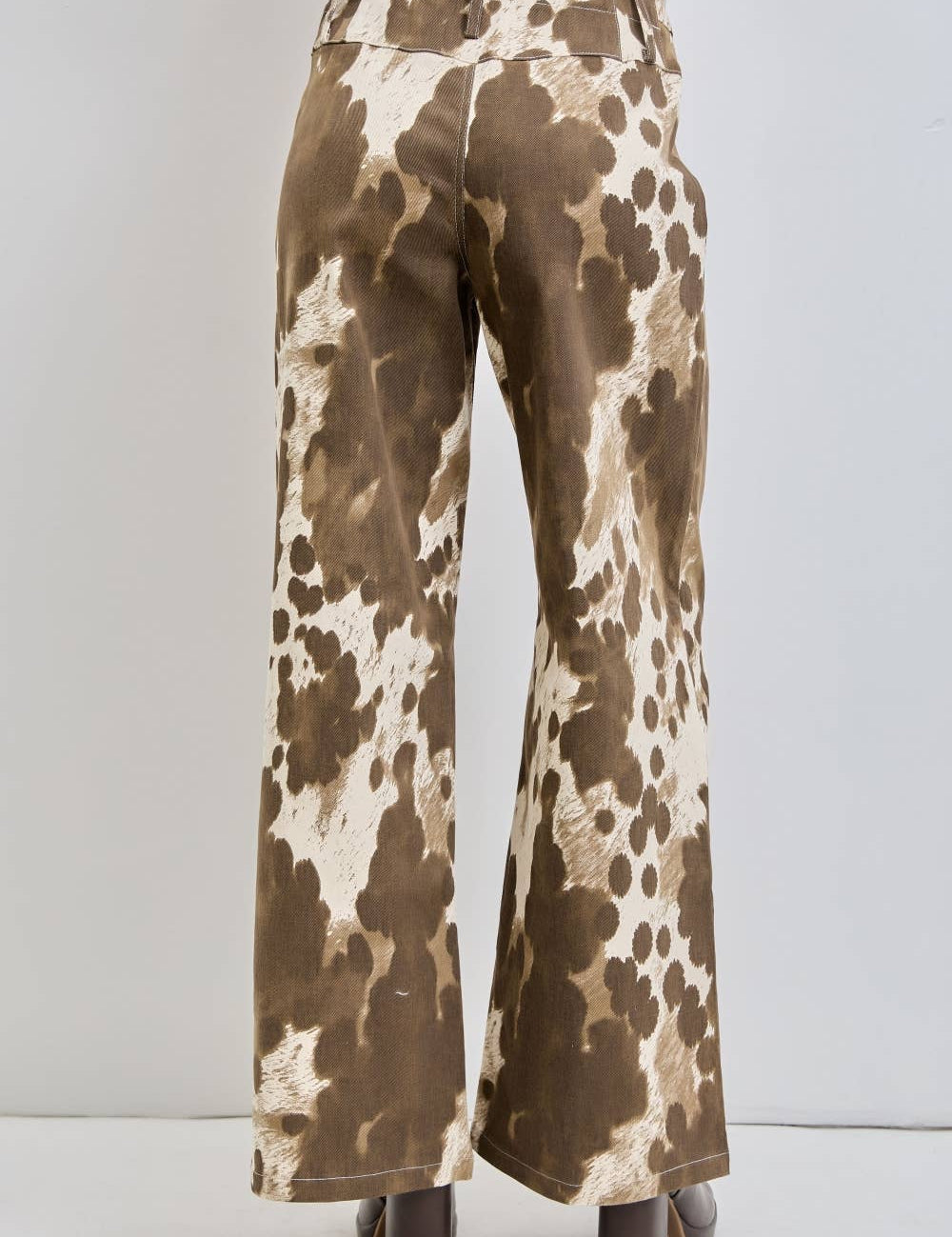 St. Paul Cowhide Wide Leg Jeans