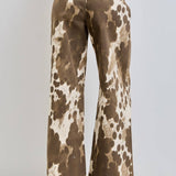St. Paul Cowhide Wide Leg Jeans