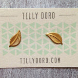 Leaf Stud Earrings