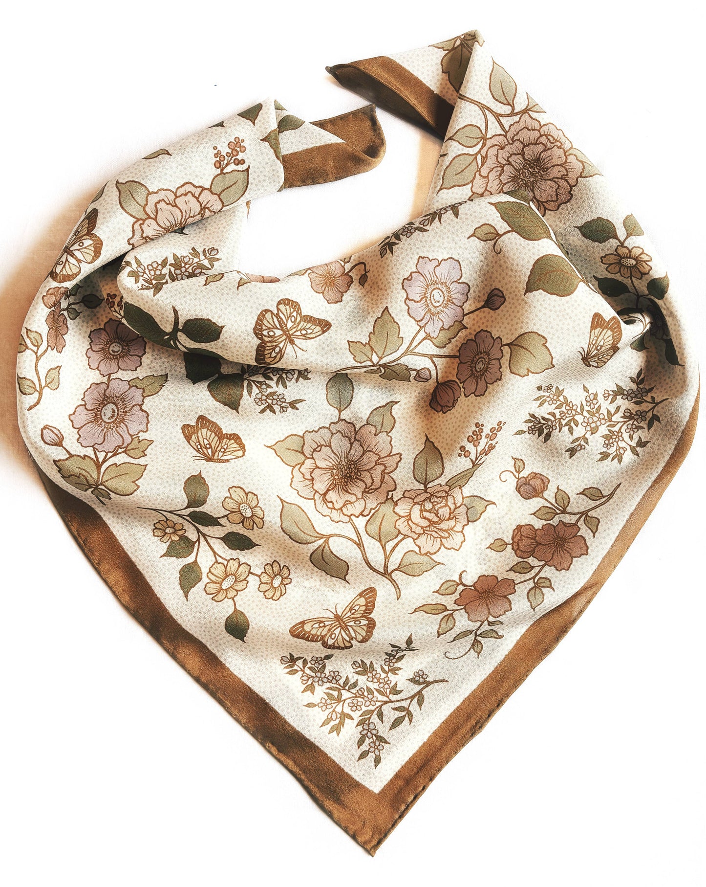 Flora West Printed Silk Bandana