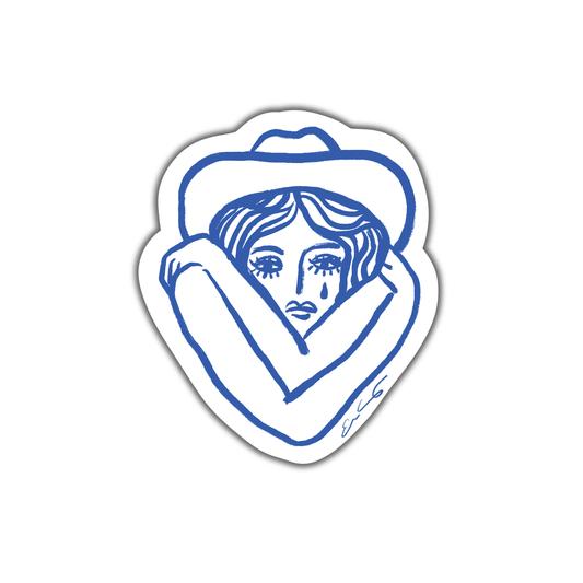 Cowgirls Cry Sticker
