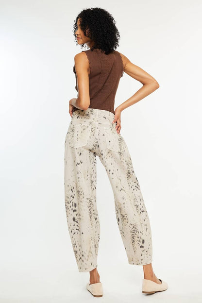 Tobacco Row Animal Print Horseshoe Jean