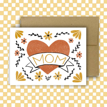 Mom Classic Heart Card