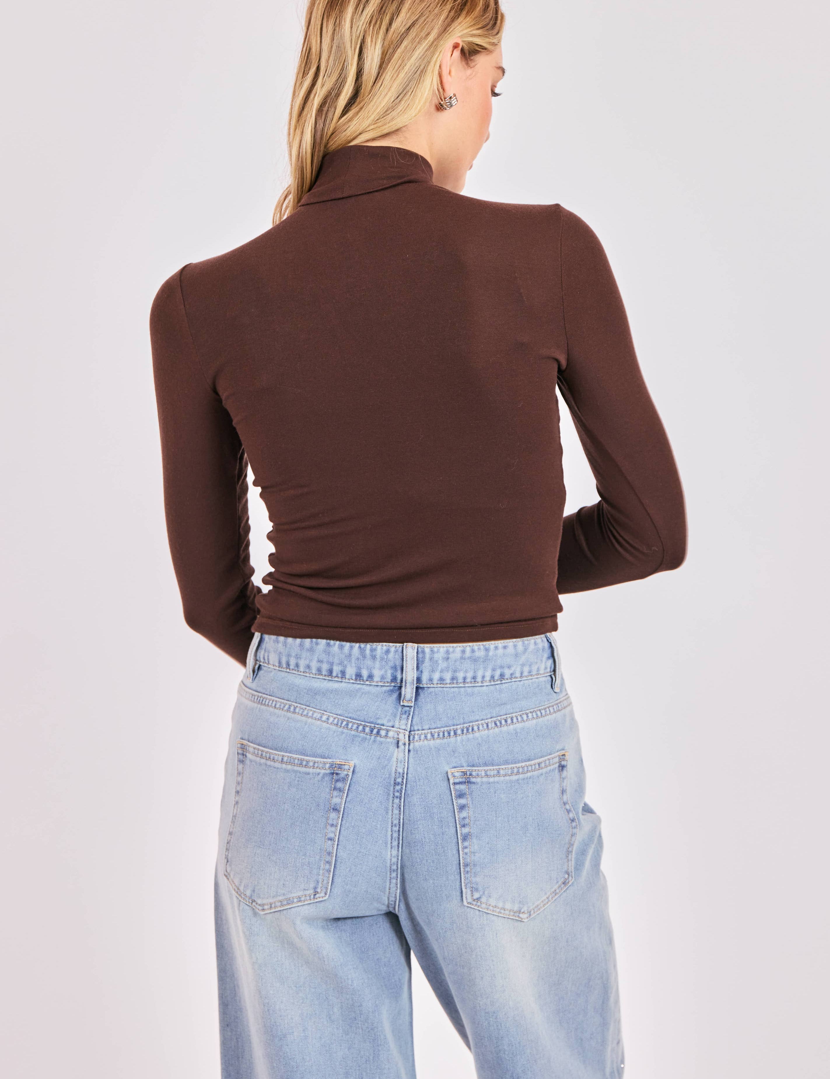 Oak Turtleneck Top