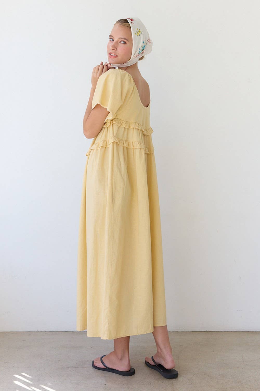 Daffodil Flowy Midi Dress