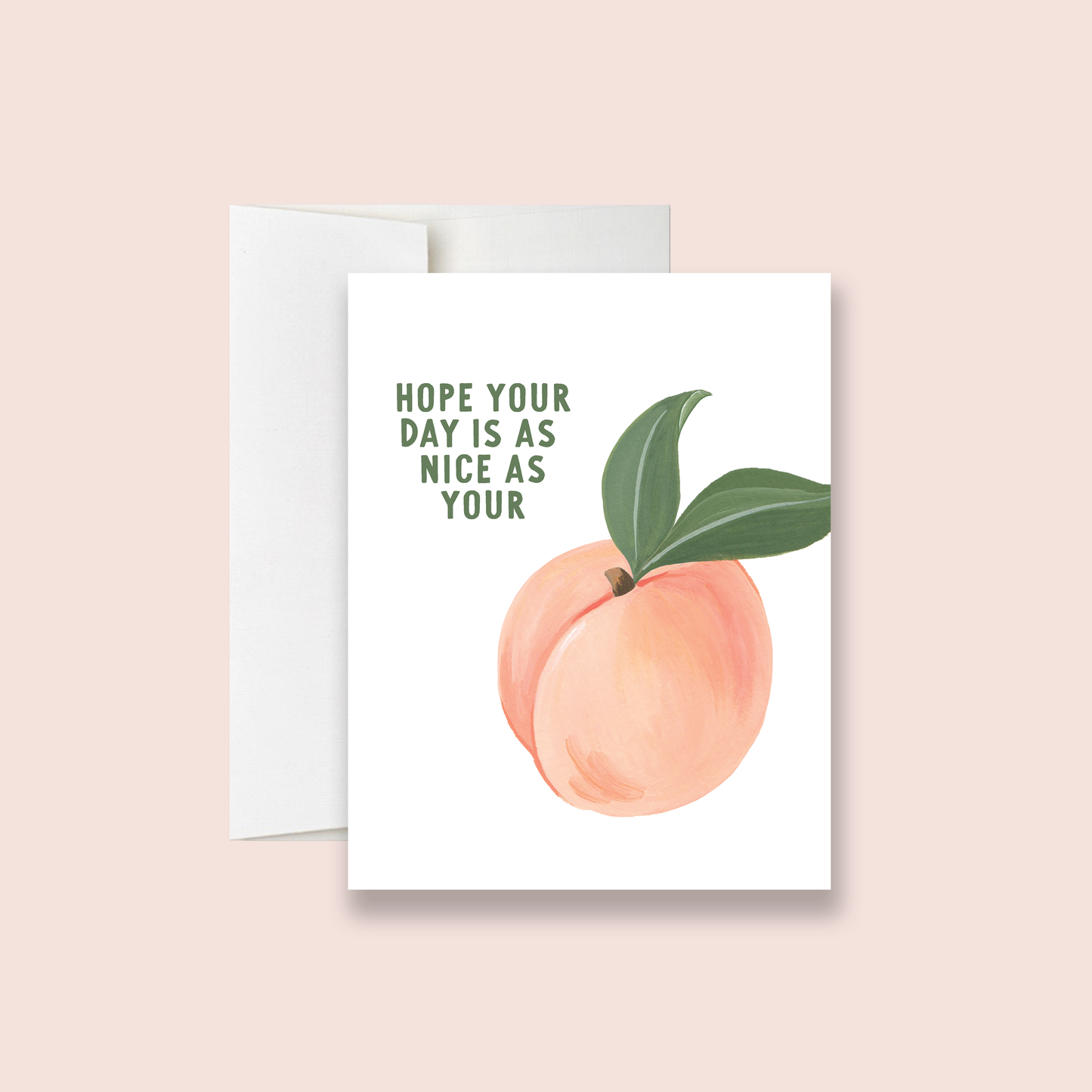 Nice Peach Greeting Card
