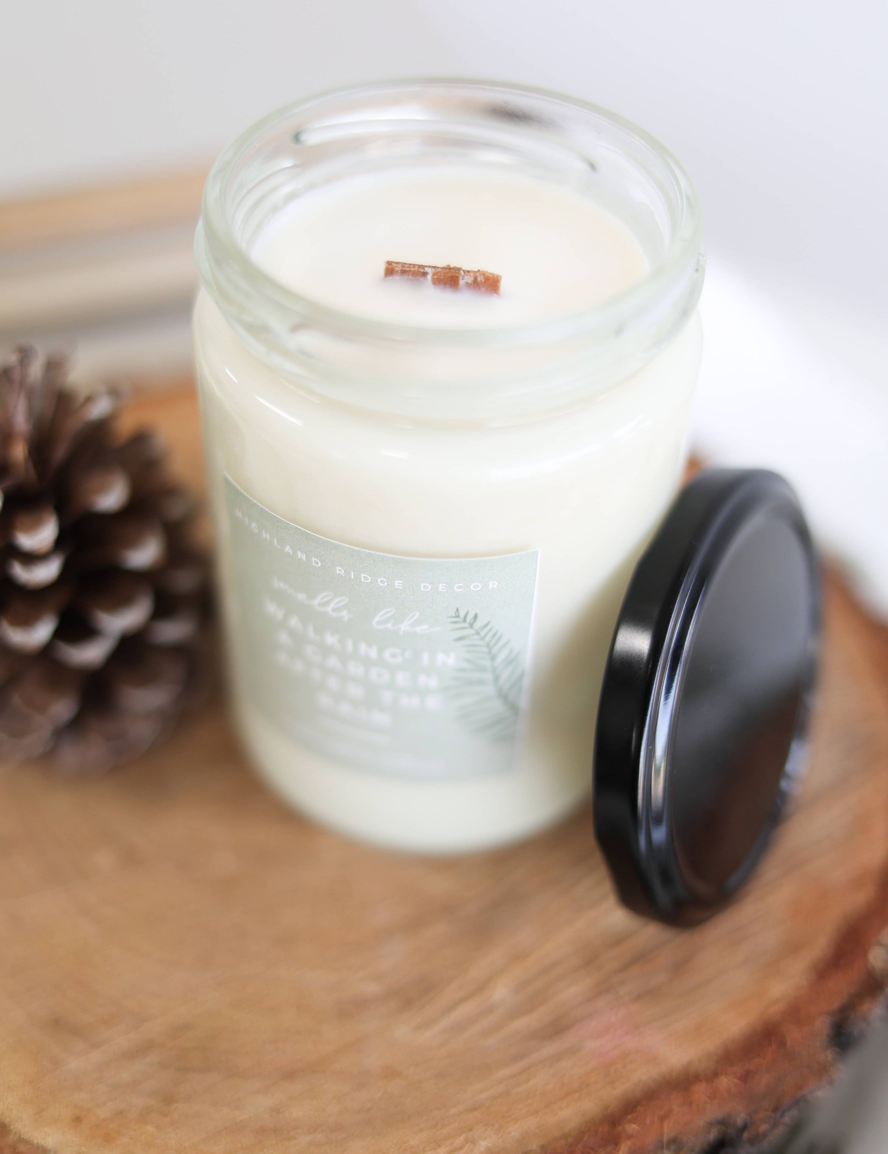 Walking In A Garden After The Rain | Wood Wick Soy Candle