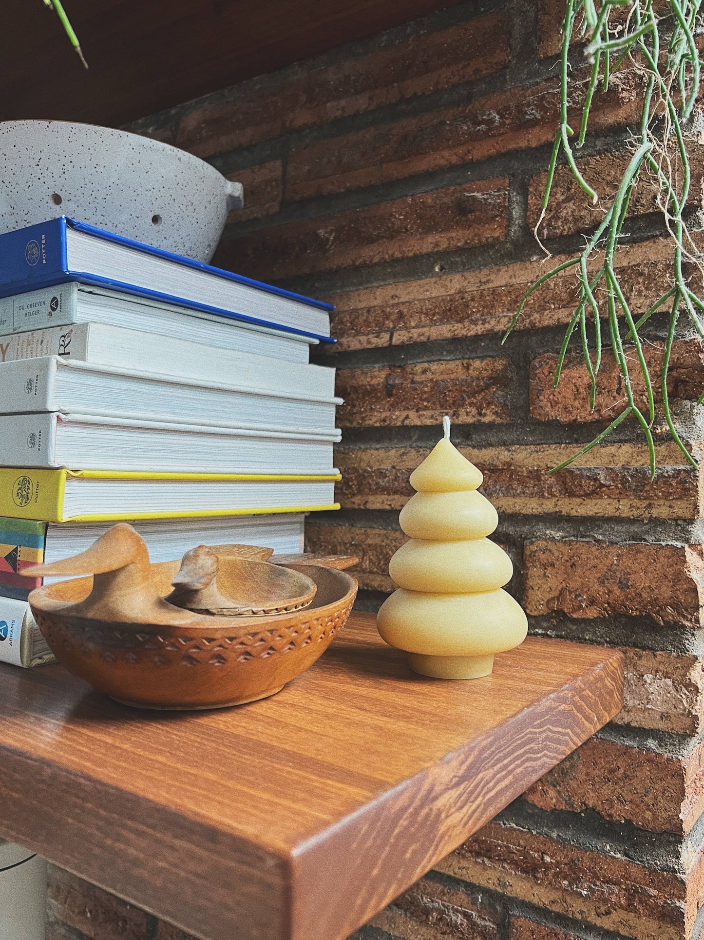 Natural Beeswax Tree Candle