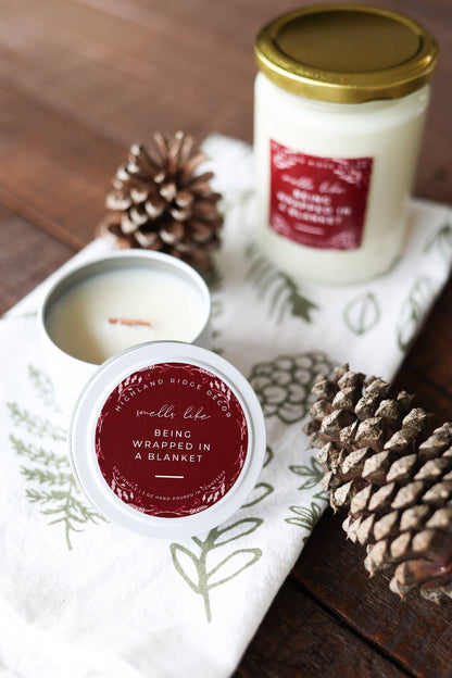 Being Wrapped In A Blanket Candle – Tin