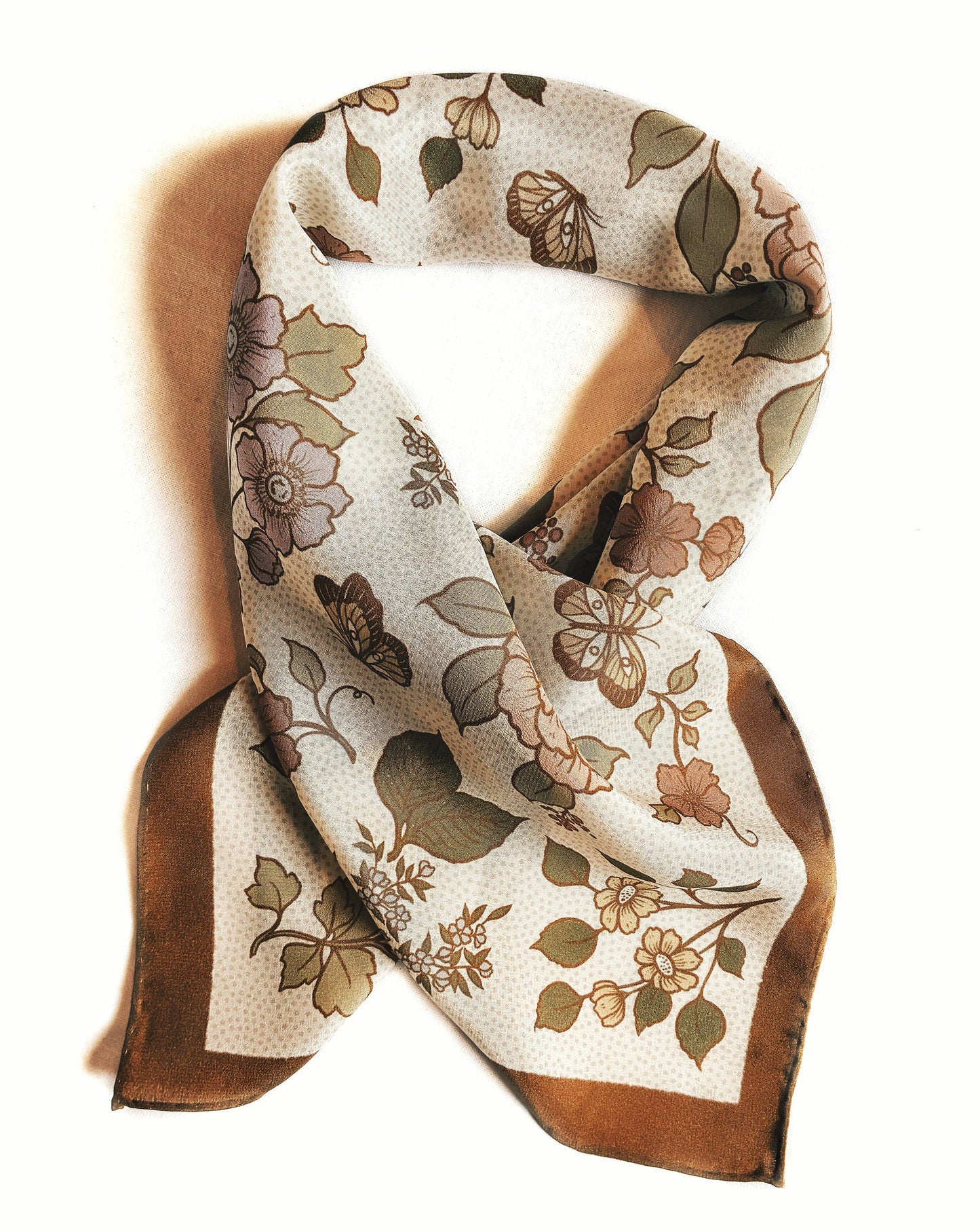 Flora West Printed Silk Bandana