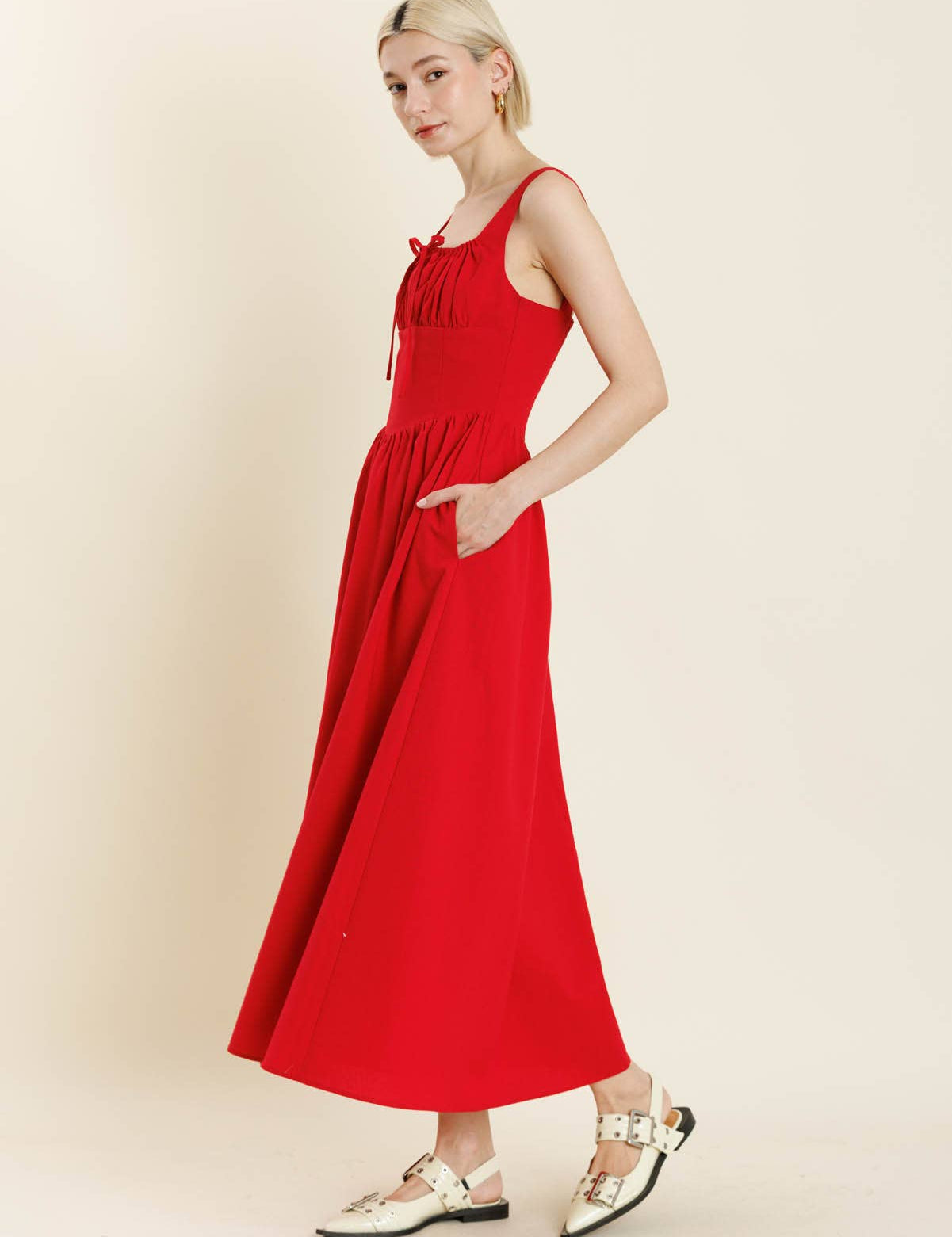 Cherry Pie Corset Maxi Dress