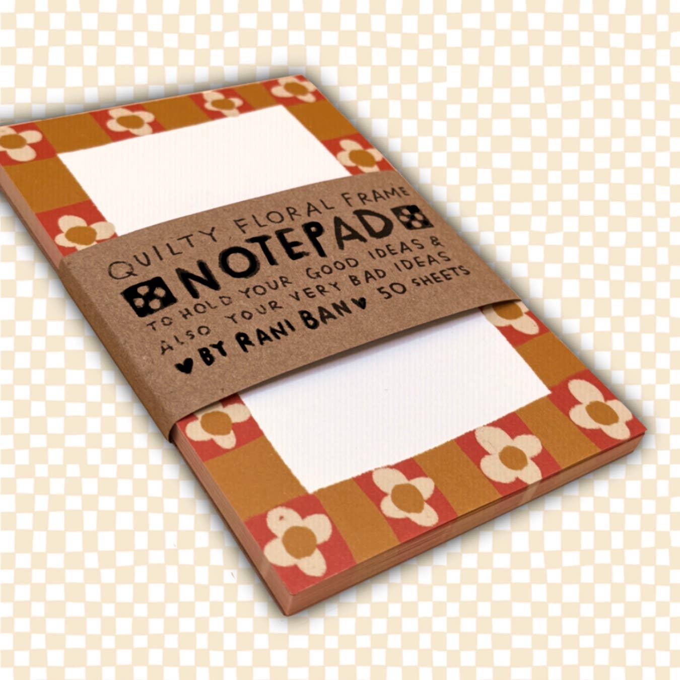 Quilty Floral Notepad