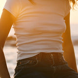 Organic Cotton Shrunken Crew Tee