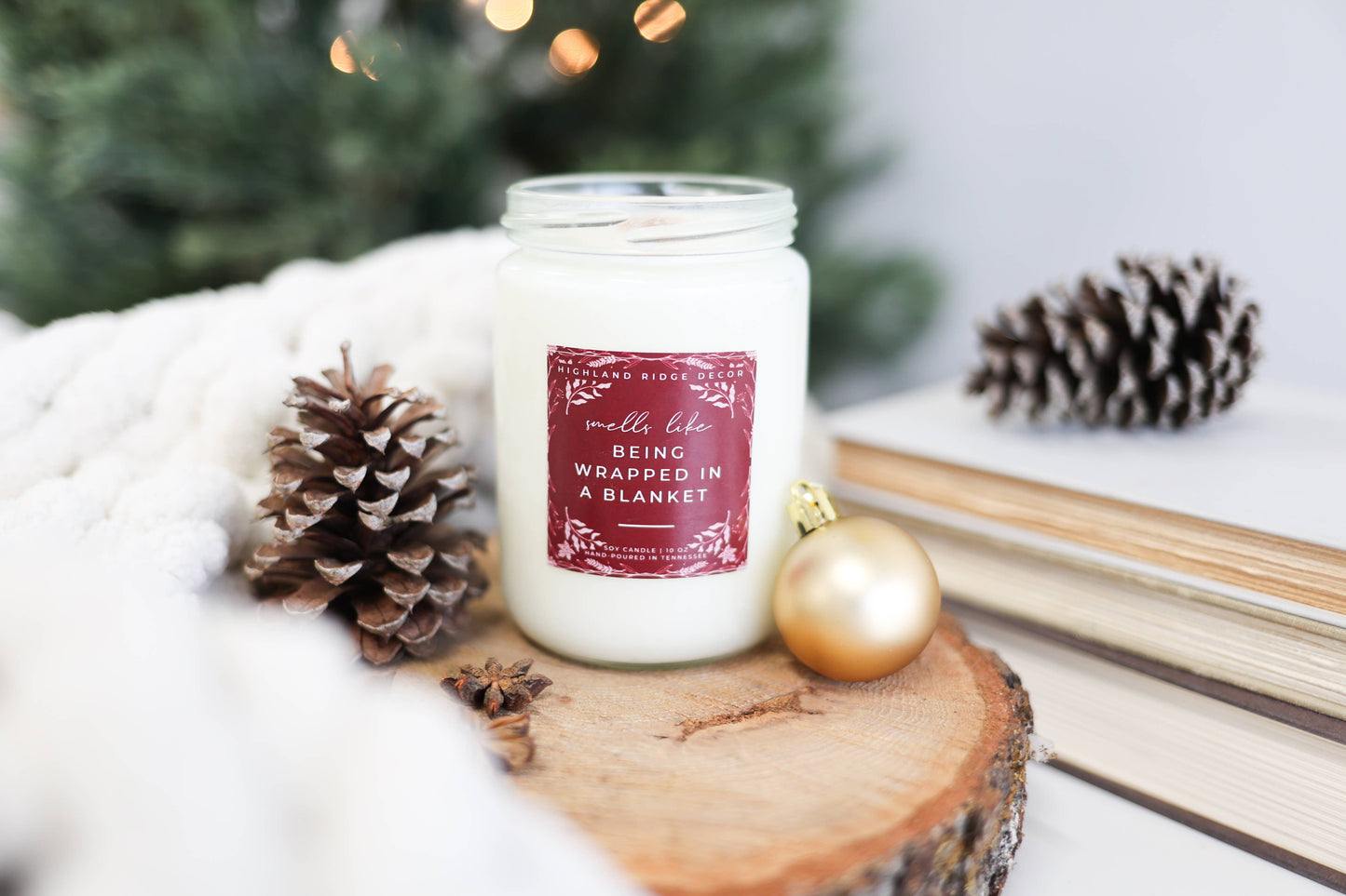 Being Wrapped in a Blanket Candle