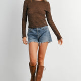 Desperado Textured Long Sleeve Top