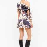 The Natasha Cow-Print Mini Dress