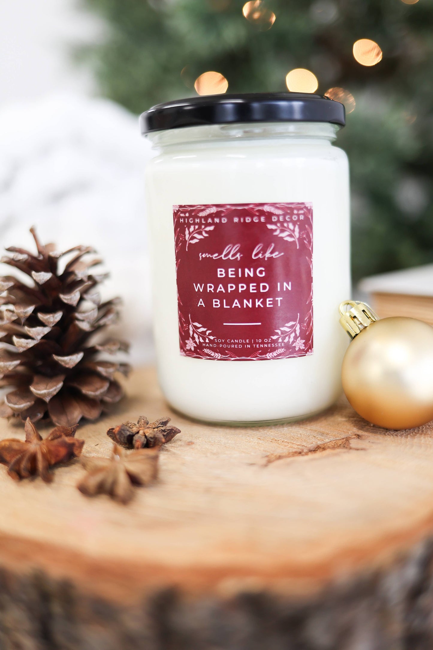 Being Wrapped in a Blanket Candle