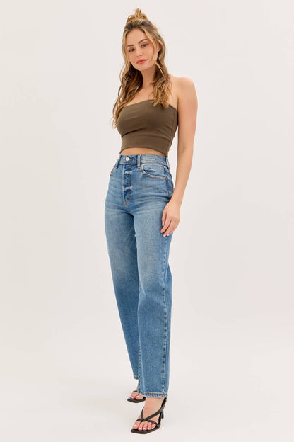 Byrd High-Rise Stovepipe Jeans