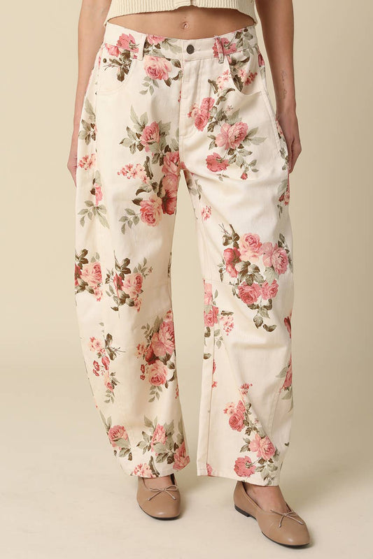 Rosebud Floral Jeans