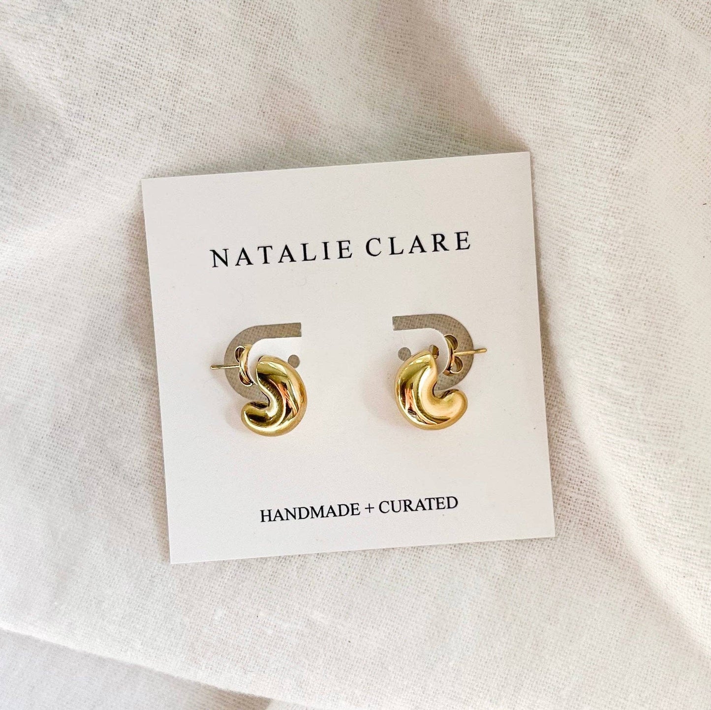 Bubble Half Hoop Earrings