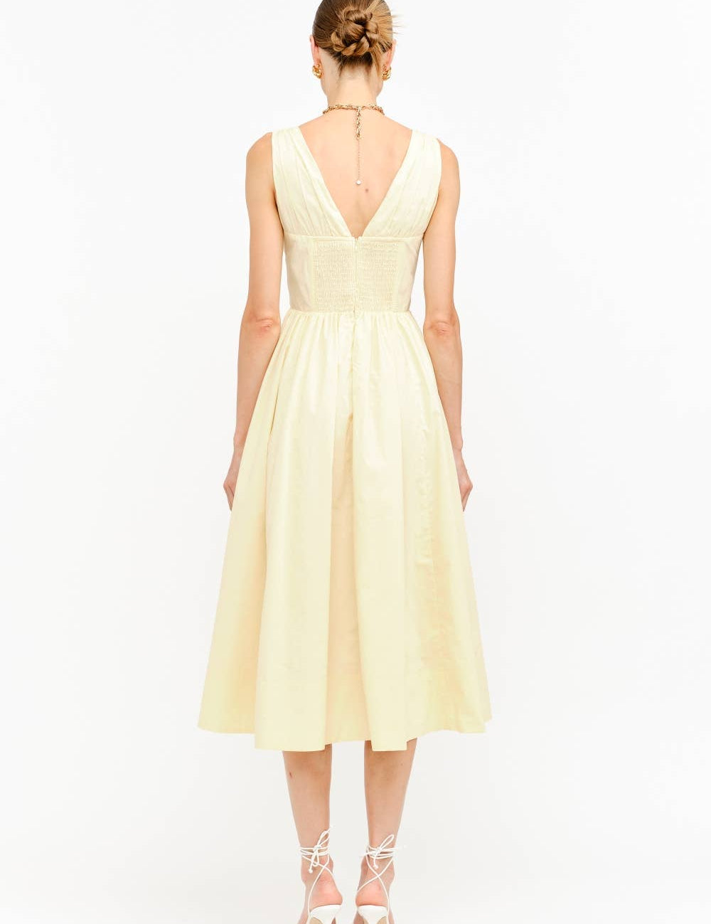 Ischia Butter Yellow Midi Dress