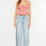 Parkway Wide Leg Colorblock Jeans