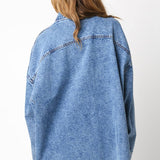 Finn Oversized Denim Button-Up