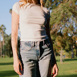 Organic Cotton Shrunken Crew Tee