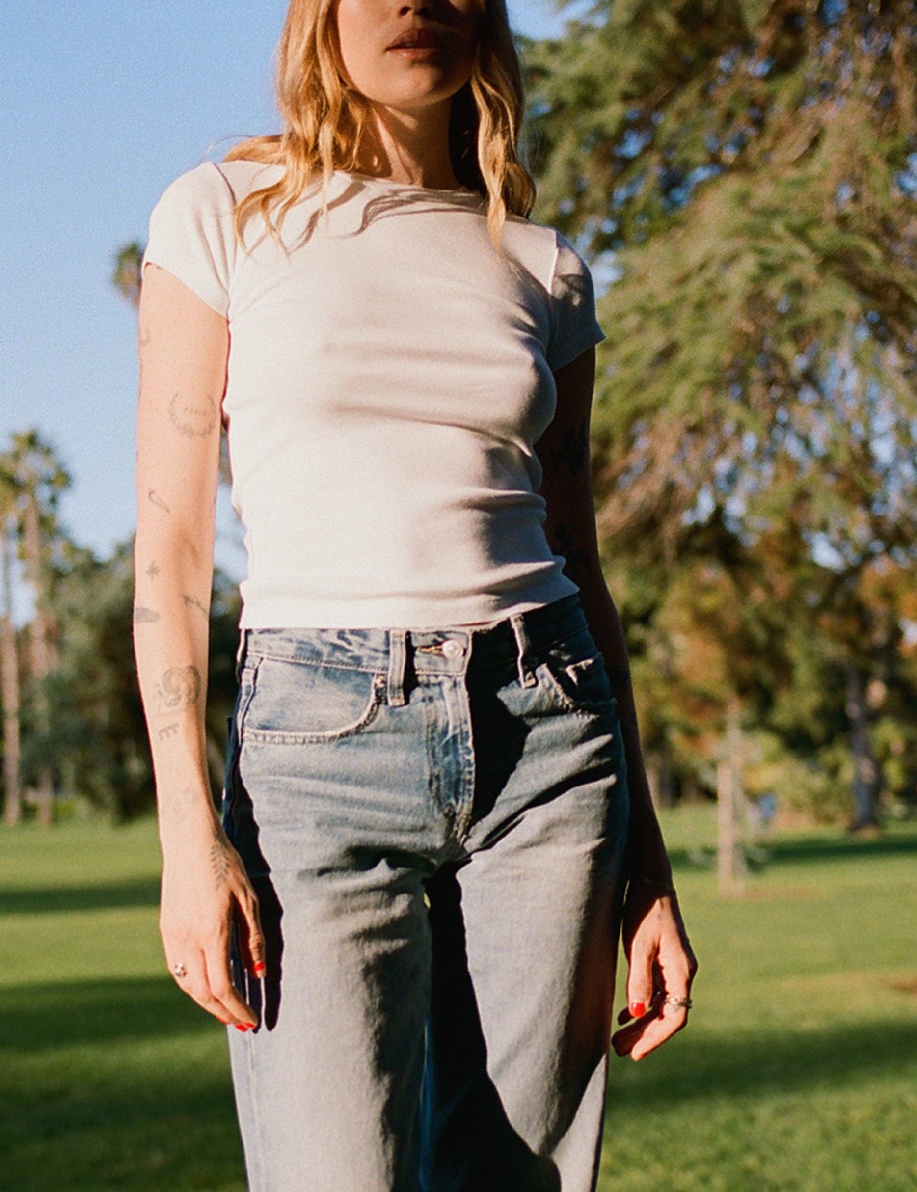 Organic Cotton Shrunken Crew Tee