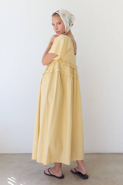 Daffodil Flowy Midi Dress
