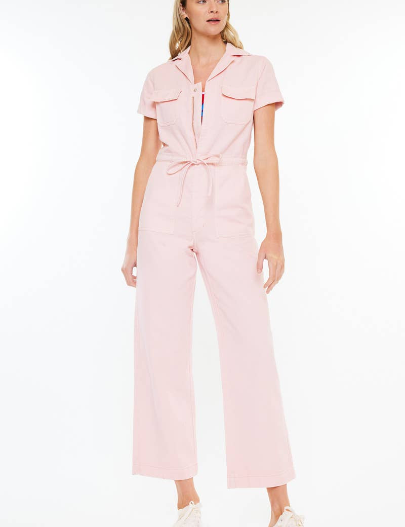 Blush Utility Jumpsuit