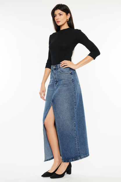 Harper Denim Maxi Skirt