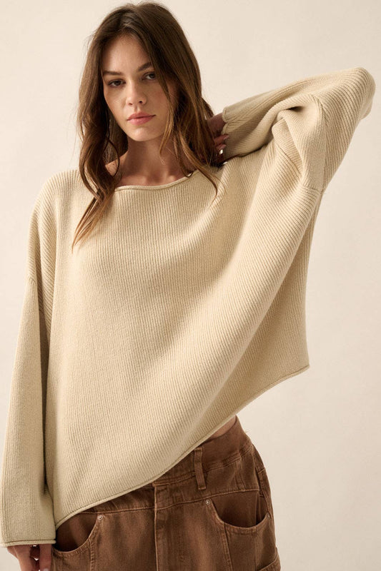Haven Ribbed Boatneck Sweater