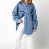 Finn Oversized Denim Button-Up