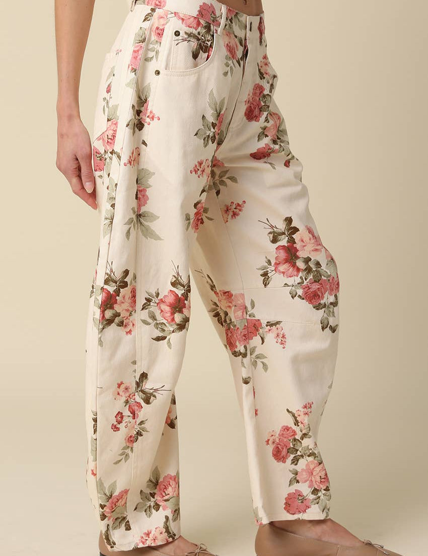 Rosebud Floral Jeans