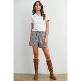 Magnolia Floral Drawstring Shorts