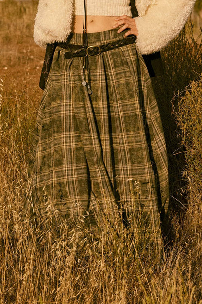 Dakota Skirt – Plaid Flannel Maxi